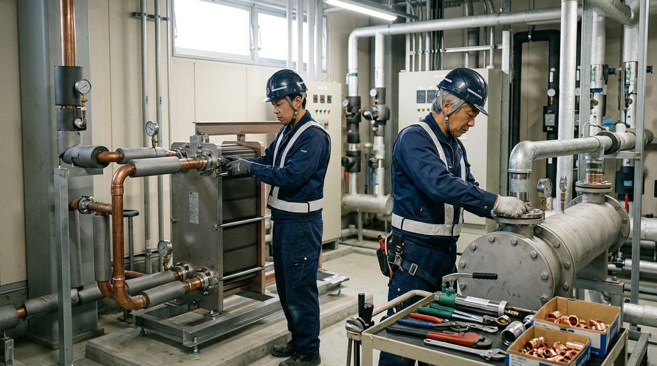 熱交換器の主な種類と配管設計の違い
