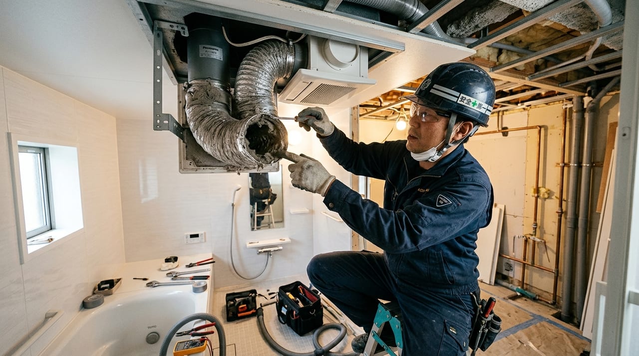 浴室乾燥機・換気扇に起きやすいトラブルと原因