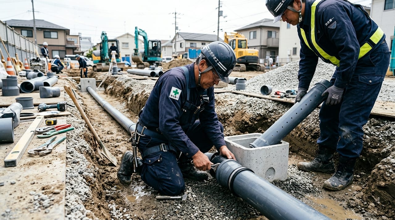 雨水の流れ先を決める基本原則