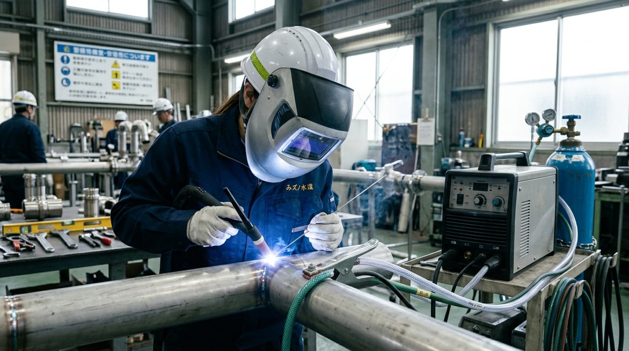 TIG溶接の基礎：機器構成と各部の役割