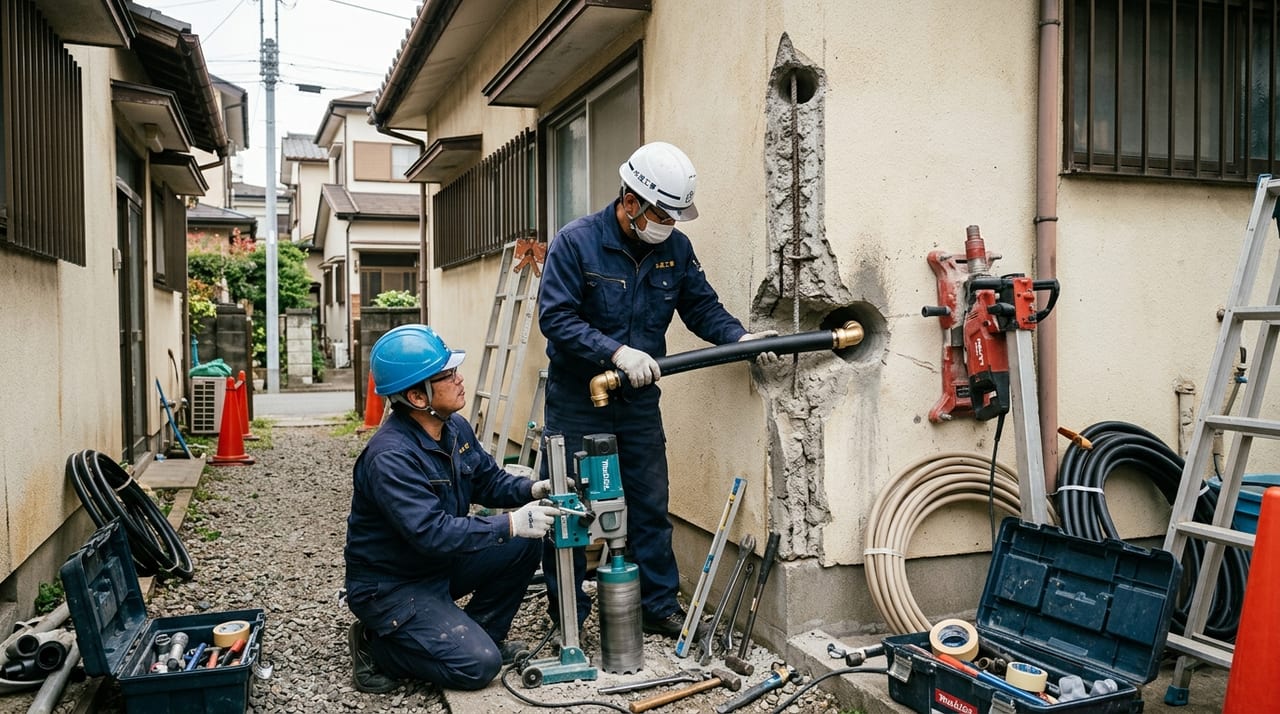 男女比変更・個室増設工事