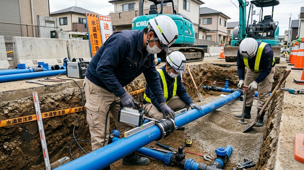 埋設配管の施工基準と品質管理