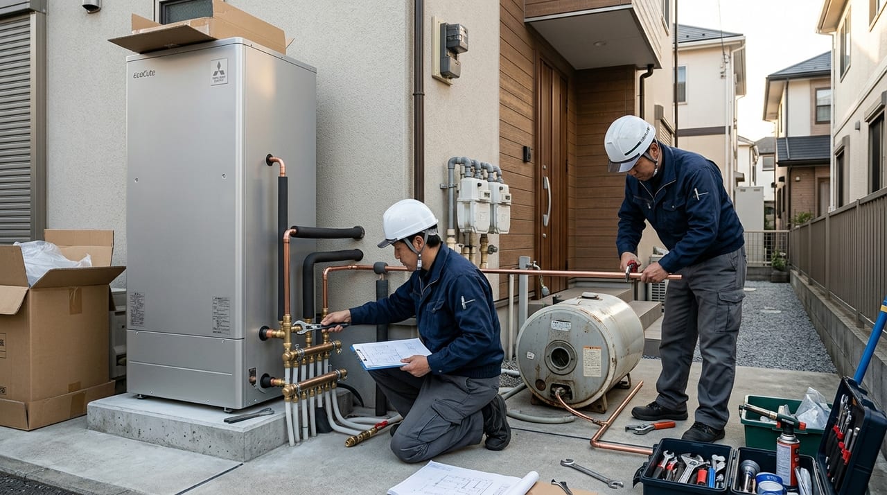 エコキュートと電気温水器の違いを徹底比較｜初期費用・電気代・設置条件