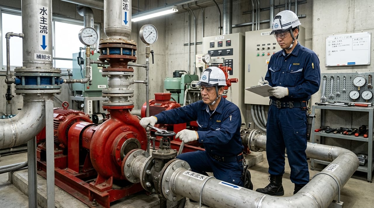 消火ポンプ設備の基礎知識と点検ガイド｜配管工事業者が解説