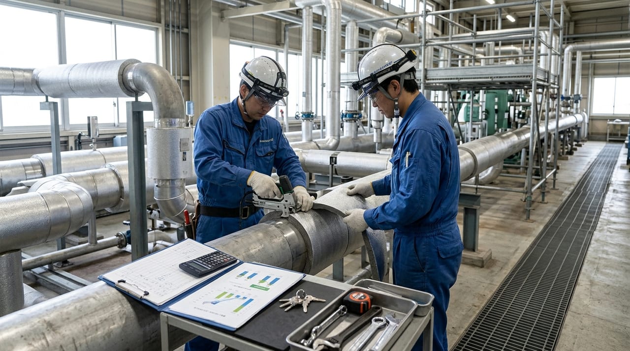 プラント断熱工事の省エネ効果計算｜熱損失削減と投資対効果
