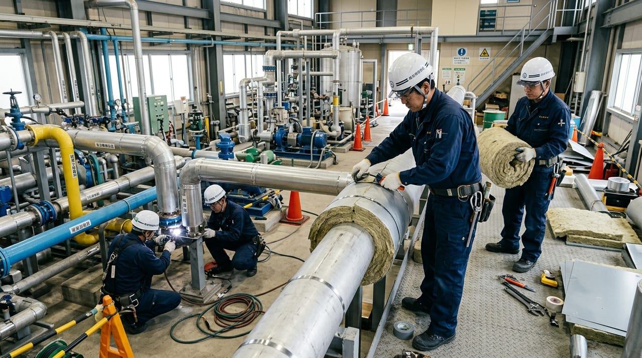 プラント断熱工事の機器選定ガイド｜対象機器・タイミング・重要性