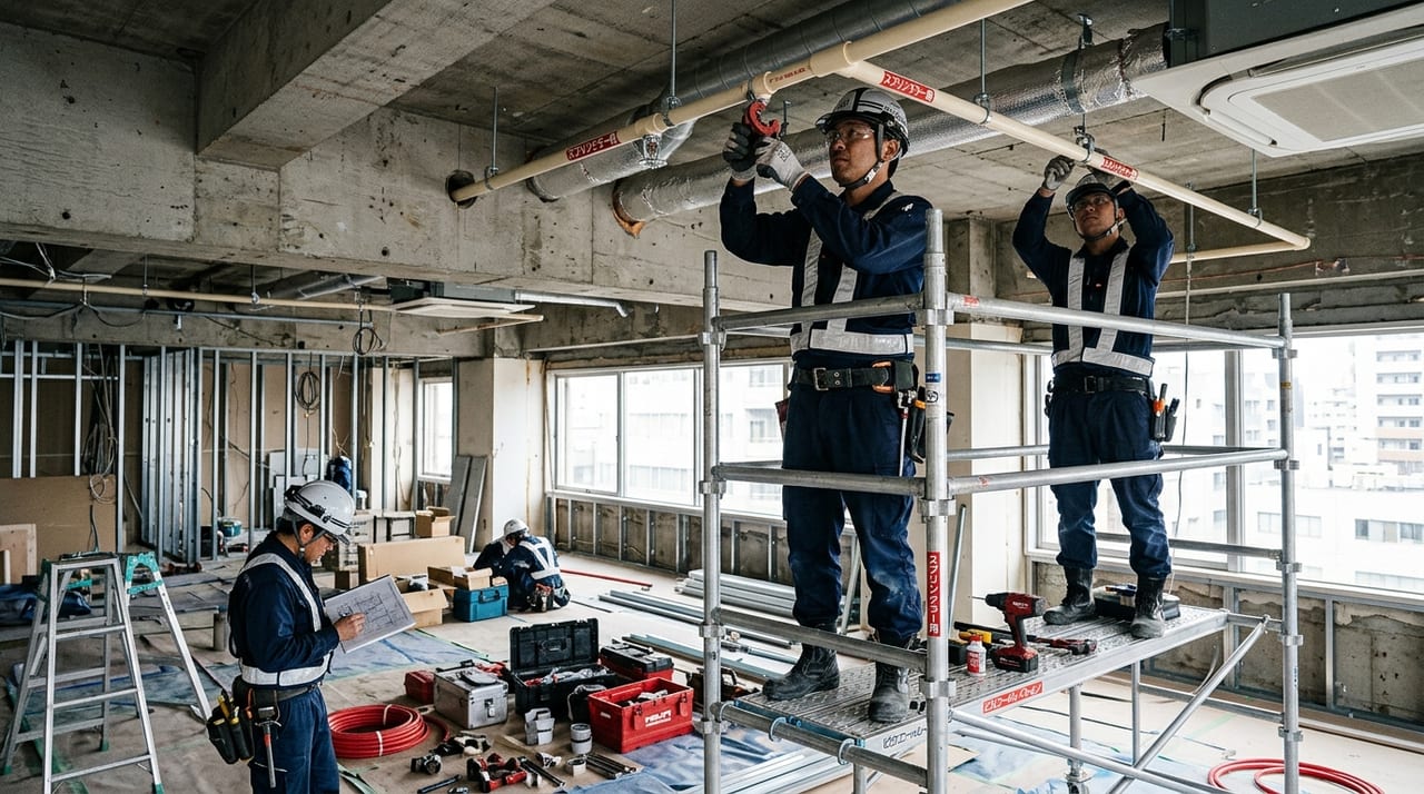 建物リノベーション時のスプリンクラー増設ガイド｜設置義務・費用・工事期間