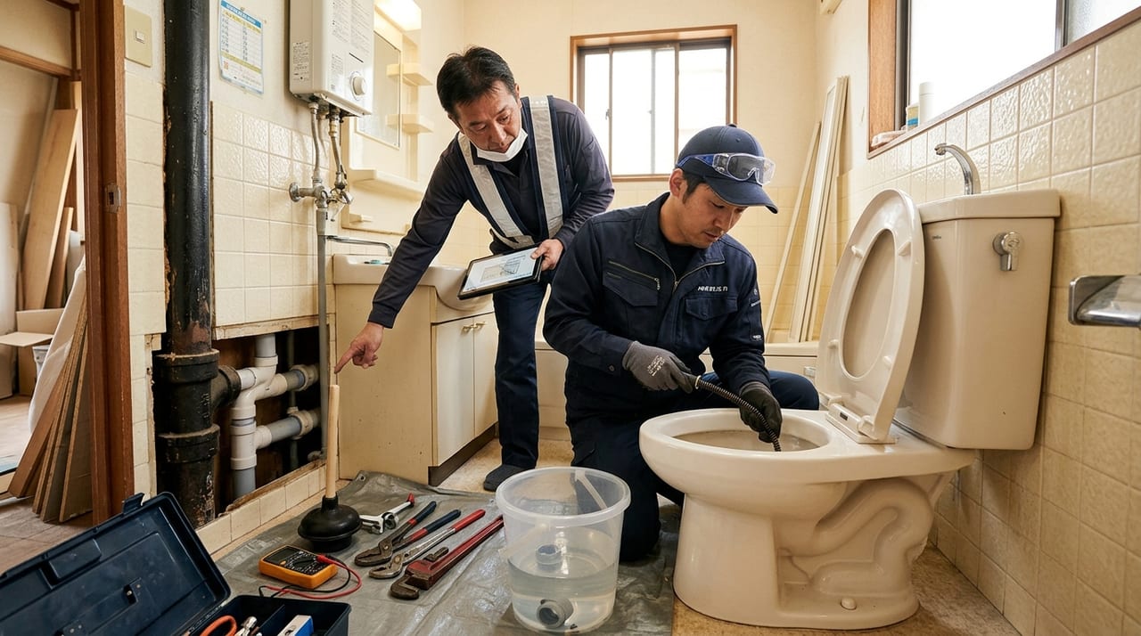 トイレ詰まりの原因別対応：自分でやっていいこと・危険なこと