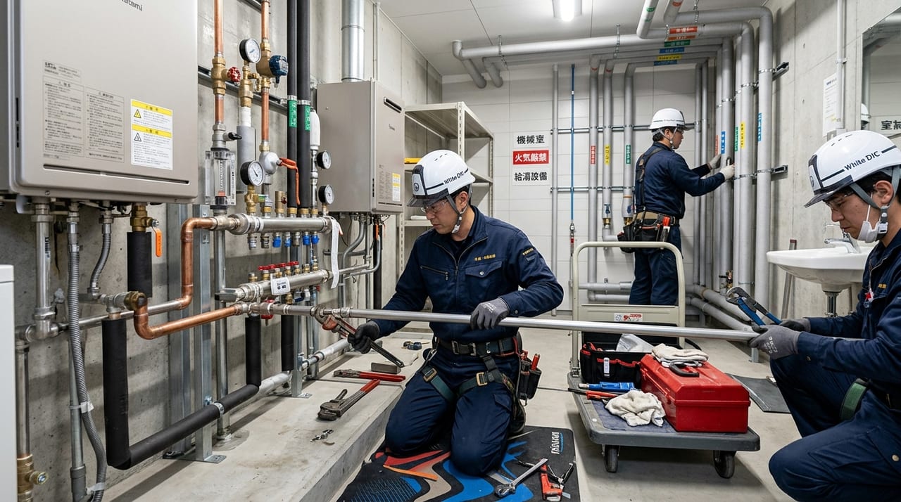 洗車場・ガソリンスタンドの配管工事と油水分離槽の設置 のメインビジュアル