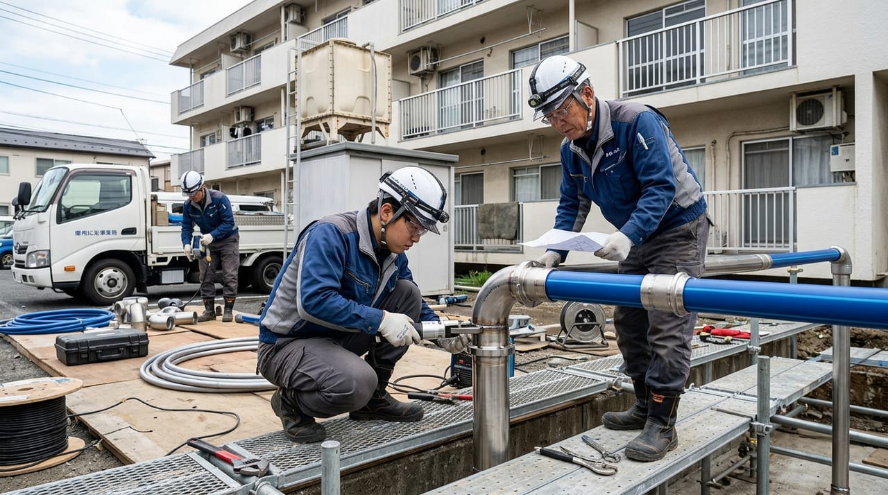 マンションの水圧問題｜低層階と高層階の水圧差の原因と解消方法を配管のプロが解説 のメインビジュアル