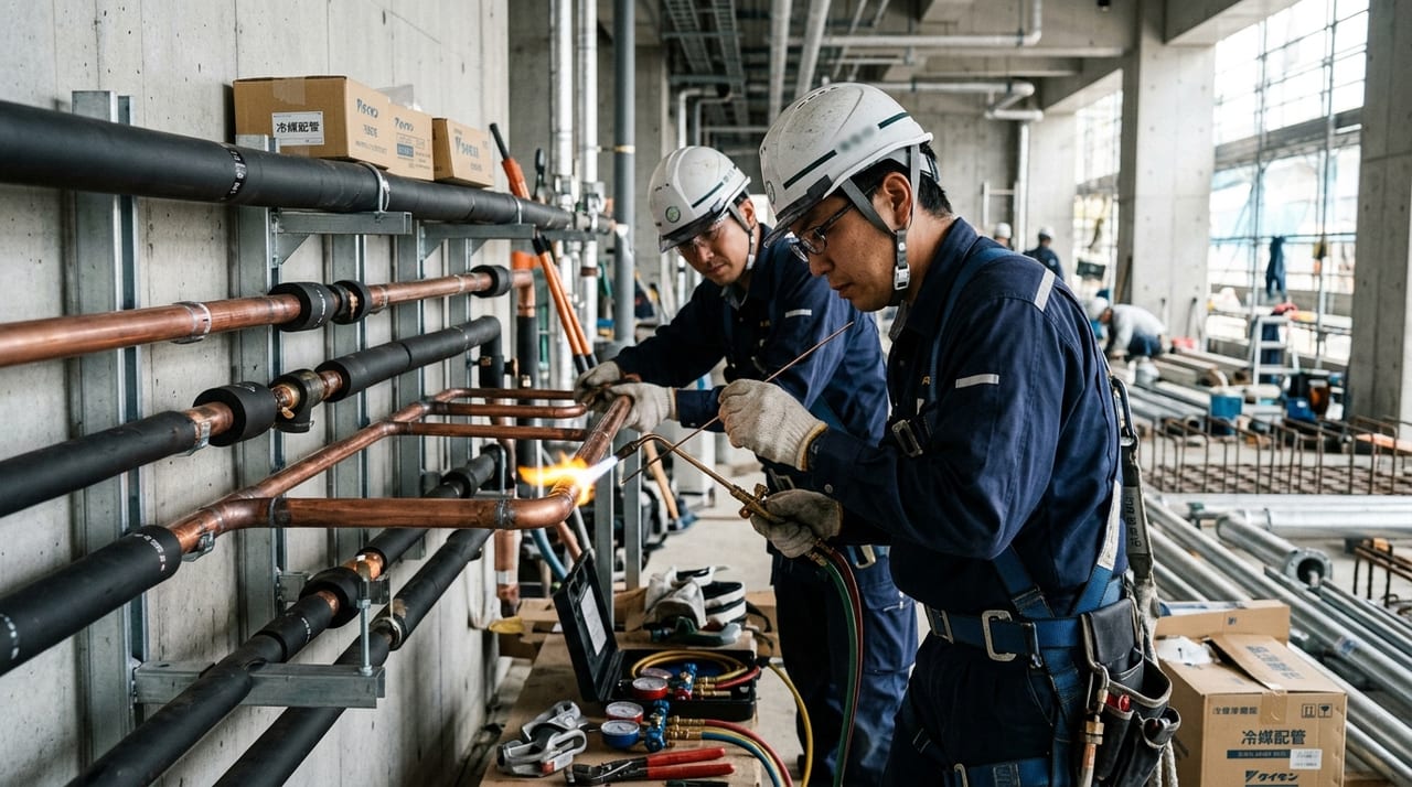 分岐管 エアコン 種類 業務用エアコンの冷媒配管工事 種類・施工基準