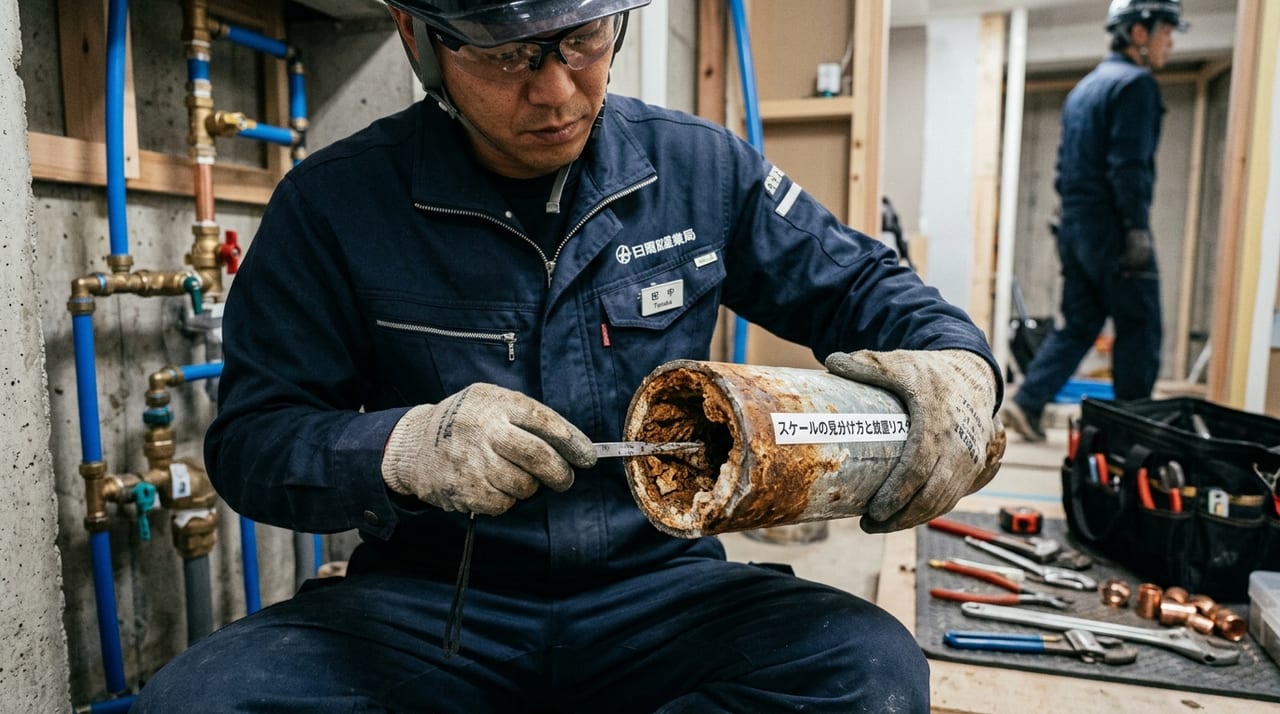 湯待ちを解消する「温水循環システム（ホットリターン配管）」の仕組み